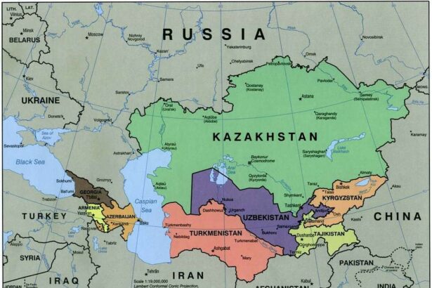 Caucasus central asia political map 2000 0a0dca